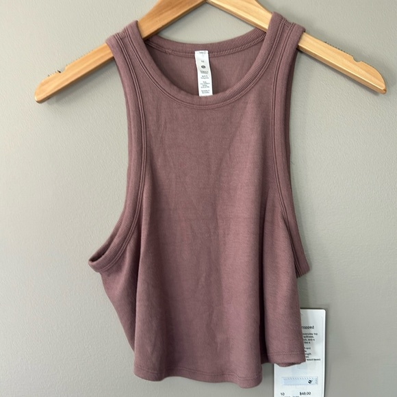 Lululemon Hold Tight Cropped Tank Sz 10‎ TWRS NWT - Picture 1 of 5